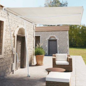 Toldo de pie automático crema 350x250 cm en Toldos | Comprar online en Foru.es