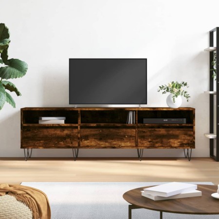 Mueble de TV madera contrachapada roble ahumado 150x30x44,5 cm de vidaXL, Muebles TV - Ref: Foro24-831281, Precio: 92,03 €, D...