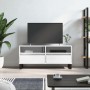 Mueble de TV madera contrachapada blanco brillo 100x34,5x44,5cm de vidaXL, Muebles TV - Ref: Foro24-831246, Precio: 104,88 €,...