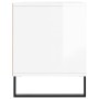 Mueble de TV madera contrachapada blanco brillo 100x34,5x44,5cm de vidaXL, Muebles TV - Ref: Foro24-831246, Precio: 104,88 €,...