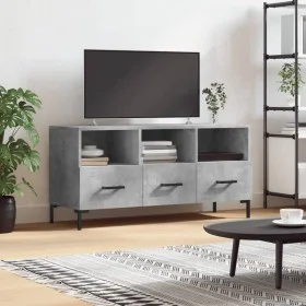 Mueble de TV madera de ingeniería gris hormigón 102x36x50 cm de vidaXL, Muebles TV - Ref: Foro24-829040, Precio: 60,45 €, Des...