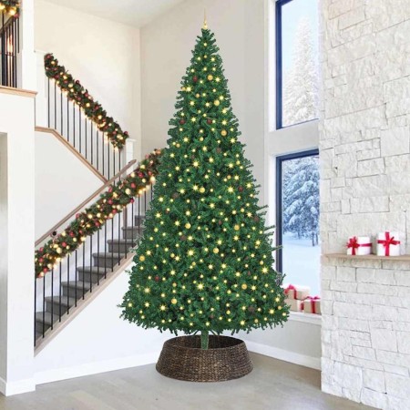 Collar para árbol de Navidad Negro 105 x 105 x 28 cm en Decoración Festiva y Estacional | Comprar online en Foru.es