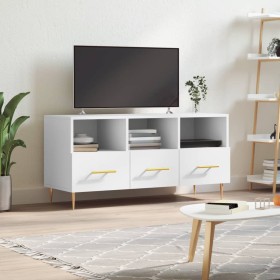 Mueble de TV madera de ingeniería blanco 102x36x50 cm de vidaXL, Muebles TV - Ref: Foro24-829020, Precio: 66,43 €, Descuento: %