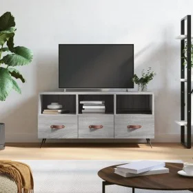 Mueble de TV madera de ingeniería gris Sonoma 102x36x50 cm de vidaXL, Muebles TV - Ref: Foro24-829010, Precio: 59,07 €, Descu...