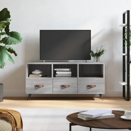 Mueble de TV madera de ingeniería gris Sonoma 102x36x50 cm de vidaXL, Muebles TV - Ref: Foro24-829010, Precio: 59,57 €, Descu...