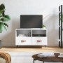Mueble de TV madera contrachapada blanco brillo 80x36x50 cm de vidaXL, Muebles TV - Ref: Foro24-828942, Precio: 55,30 €, Desc...