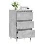 Aparador madera de ingeniería gris hormigón 40x35x70 cm de vidaXL, Aparadores - Ref: Foro24-831088, Precio: 58,12 €, Descuent...