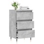 Aparador madera de ingeniería gris hormigón 40x35x70 cm de vidaXL, Aparadores - Ref: Foro24-831088, Precio: 59,01 €, Descuent...