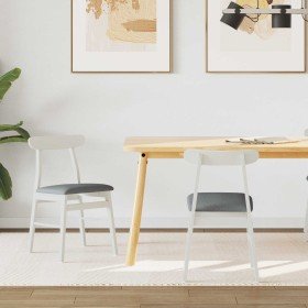 Silla de comedor 2 pcs y gris Madera de Caucho Sólido en Sillas de comedor | Comprar online en Foru.es