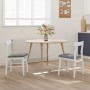 Silla de comedor 2 pcs y gris Madera de Caucho Sólido en Sillas de comedor | Comprar online en Foru.es