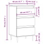 Aparador madera de ingeniería gris hormigón 40x35x70 cm de vidaXL, Aparadores - Ref: Foro24-831088, Precio: 59,01 €, Descuent...