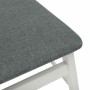 Silla de comedor 2 pcs y gris Madera de Caucho Sólido en Sillas de comedor | Comprar online en Foru.es