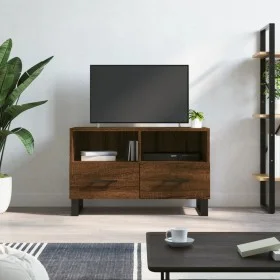 Mueble para TV madera contrachapada roble marrón 80x36x50 cm de vidaXL, Muebles TV - Ref: Foro24-829003, Precio: 70,11 €, Des...