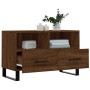 Mueble para TV madera contrachapada roble marrón 80x36x50 cm de vidaXL, Muebles TV - Ref: Foro24-829003, Precio: 70,99 €, Des...