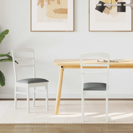 Silla de comedor 2 pcs y gris Madera de Caucho Sólido en Sillas de comedor | Comprar online en Foru.es