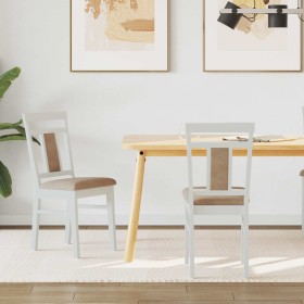 Silla de comedor 2 pcs y marrón Madera de Caucho Sólido en Sillas de comedor | Comprar online en Foru.es