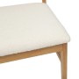 Silla de comedor 2 pcs Natural y claro Madera de Caucho Sólido en Sillas de comedor | Comprar online en Foru.es