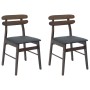 Silla de comedor 2 pcs Marrón claro y negro en Sillas de comedor | Comprar online en Foru.es