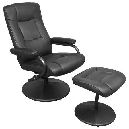 Sillón reclinable Negro 66,5 x 75 x 99 cm Cuero sintético en Sillones | Comprar online en Foru.es