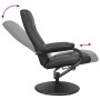 Sillón reclinable Negro 66,5 x 75 x 99 cm Cuero sintético en Sillones | Comprar online en Foru.es