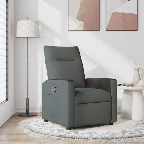 Sillón reclinable Gris oscuro 69 x 86 x 100 cm tela en Sillones | Comprar online en Foru.es