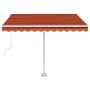 Toldo de pie automático naranja y marrón 350x250 cm en Toldos | Comprar online en Foru.es