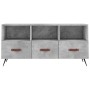 Mueble de TV madera de ingeniería gris hormigón 102x36x50 cm de vidaXL, Muebles TV - Ref: Foro24-829008, Precio: 57,84 €, Des...