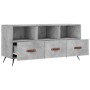 Mueble de TV madera de ingeniería gris hormigón 102x36x50 cm de vidaXL, Muebles TV - Ref: Foro24-829008, Precio: 57,84 €, Des...