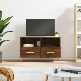 Mueble para TV madera contrachapada roble marrón 80x36x50 cm de vidaXL, Muebles TV - Ref: Foro24-828963, Precio: 52,84 €, Des...
