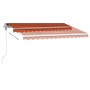 Toldo de pie automático naranja y marrón 350x250 cm en Toldos | Comprar online en Foru.es
