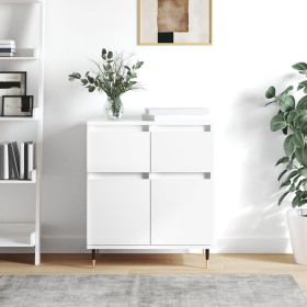 Aparador de madera contrachapada blanco 60x35x70 cm de vidaXL, Aparadores - Ref: Foro24-831108, Precio: 81,40 €, Descuento: %