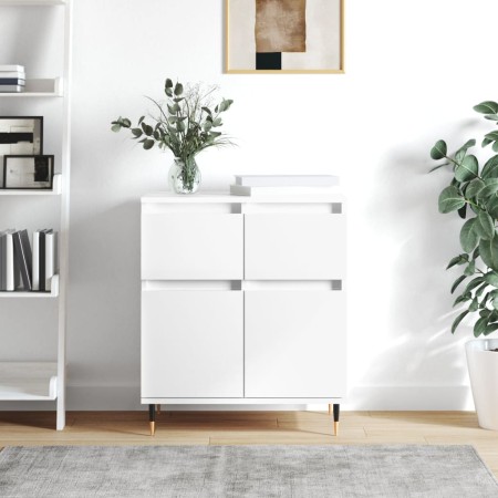 Aparador de madera contrachapada blanco 60x35x70 cm de vidaXL, Aparadores - Ref: Foro24-831108, Precio: 81,40 €, Descuento: %