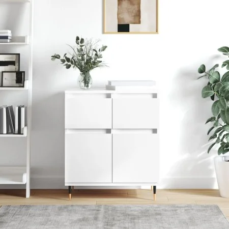 Aparador de madera contrachapada blanco 60x35x70 cm de vidaXL, Aparadores - Ref: Foro24-831108, Precio: 80,17 €, Descuento: %