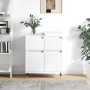 Aparador de madera contrachapada blanco 60x35x70 cm de vidaXL, Aparadores - Ref: Foro24-831108, Precio: 81,40 €, Descuento: %