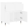 Aparador de madera contrachapada blanco 60x35x70 cm de vidaXL, Aparadores - Ref: Foro24-831108, Precio: 81,40 €, Descuento: %