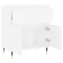 Aparador de madera contrachapada blanco 60x35x70 cm de vidaXL, Aparadores - Ref: Foro24-831108, Precio: 80,17 €, Descuento: %