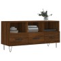 Mueble de TV madera de ingeniería marrón roble 102x36x50 cm de vidaXL, Muebles TV - Ref: Foro24-829035, Precio: 79,59 €, Desc...