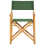 Silla de director madera maciza de acacia verde de vidaXL, Sillas de jardín - Ref: Foro24-45953, Precio: 65,75 €, Descuento: %