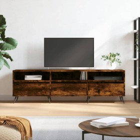 Mueble de TV madera contrachapada roble ahumado 150x30x44,5 cm de vidaXL, Muebles TV - Ref: Foro24-831257, Precio: 96,80 €, D...