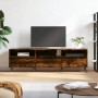 Mueble de TV madera contrachapada roble ahumado 150x30x44,5 cm de vidaXL, Muebles TV - Ref: Foro24-831257, Precio: 96,80 €, D...