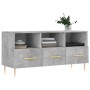 Mueble de TV madera de ingeniería gris hormigón 102x36x50 cm de vidaXL, Muebles TV - Ref: Foro24-829024, Precio: 57,78 €, Des...