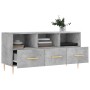 Mueble de TV madera de ingeniería gris hormigón 102x36x50 cm de vidaXL, Muebles TV - Ref: Foro24-829024, Precio: 57,78 €, Des...