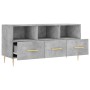 Mueble de TV madera de ingeniería gris hormigón 102x36x50 cm de vidaXL, Muebles TV - Ref: Foro24-829024, Precio: 57,78 €, Des...