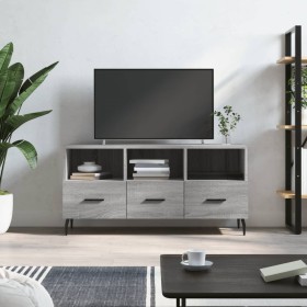 Mueble de TV madera de ingeniería gris Sonoma 102x36x50 cm de vidaXL, Muebles TV - Ref: Foro24-829058, Precio: 62,47 €, Descu...