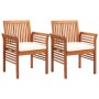 Sillas de comedor jardín 2 uds con cojines madera maciza acacia de vidaXL, Sillas de jardín - Ref: Foro24-45965, Precio: 219,...
