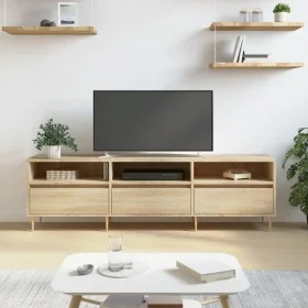 Mueble de TV madera contrachapada roble Sonoma 150x30x44,5 cm de vidaXL, Muebles TV - Ref: Foro24-831271, Precio: 101,12 €, D...