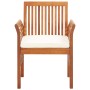 Sillas de comedor jardín 2 uds con cojines madera maciza acacia de vidaXL, Sillas de jardín - Ref: Foro24-45965, Precio: 219,...