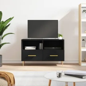 Mueble para TV madera contrachapada negro 80x36x50 cm de vidaXL, Muebles TV - Ref: Foro24-828957, Precio: 64,67 €, Descuento: %