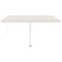 Toldo de pie retráctil manual crema 400x300 cm en Toldos | Comprar online en Foru.es