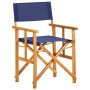 Silla de director madera maciza de acacia azul de vidaXL, Sillas de jardín - Ref: Foro24-45952, Precio: 70,18 €, Descuento: %